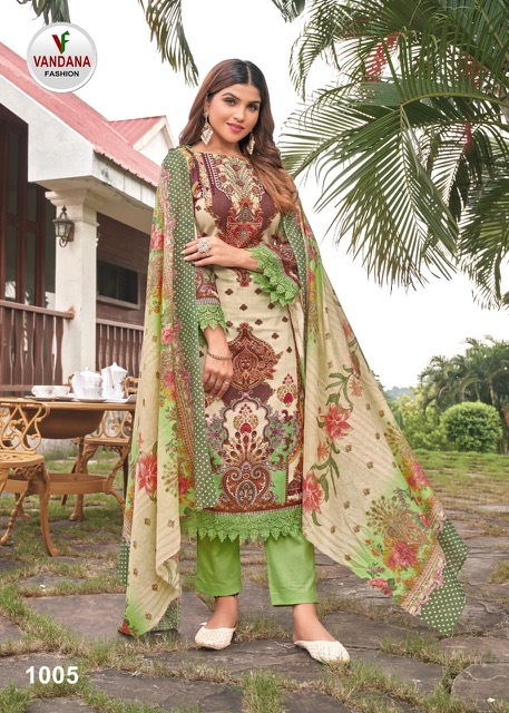 Vandana Mumtaz 1 Digital Printed Dress Material Collection